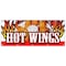 Signmission HOT WINGS BANNER SIGN buffalo spicy chicken crispy sauce hotsauce B-120 Hot Wings - alternate 1